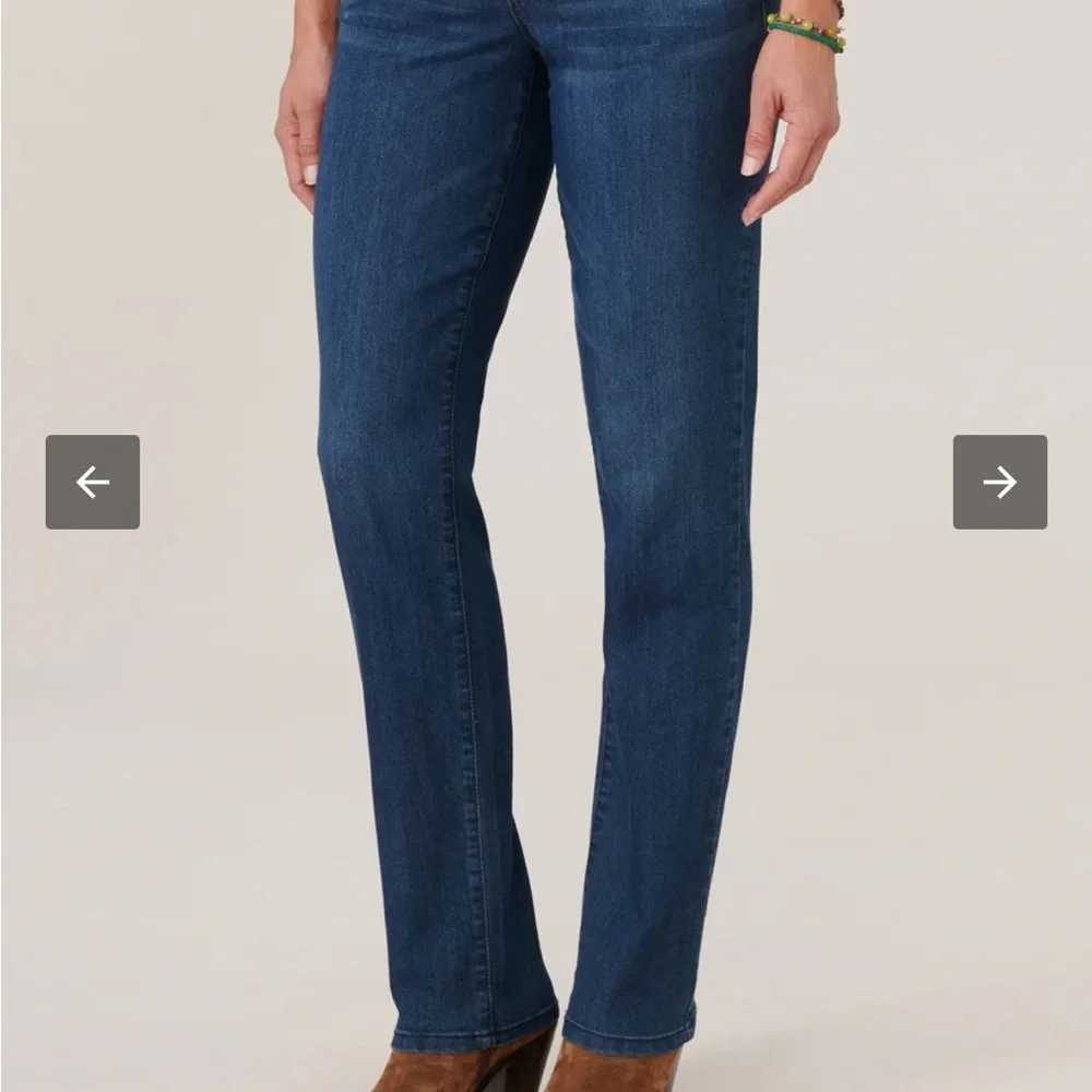 Democracy “Ab”solution® Booty Lift Straight Leg Jeans – Indigo Denim – Size 10 - Picture 2 of 10